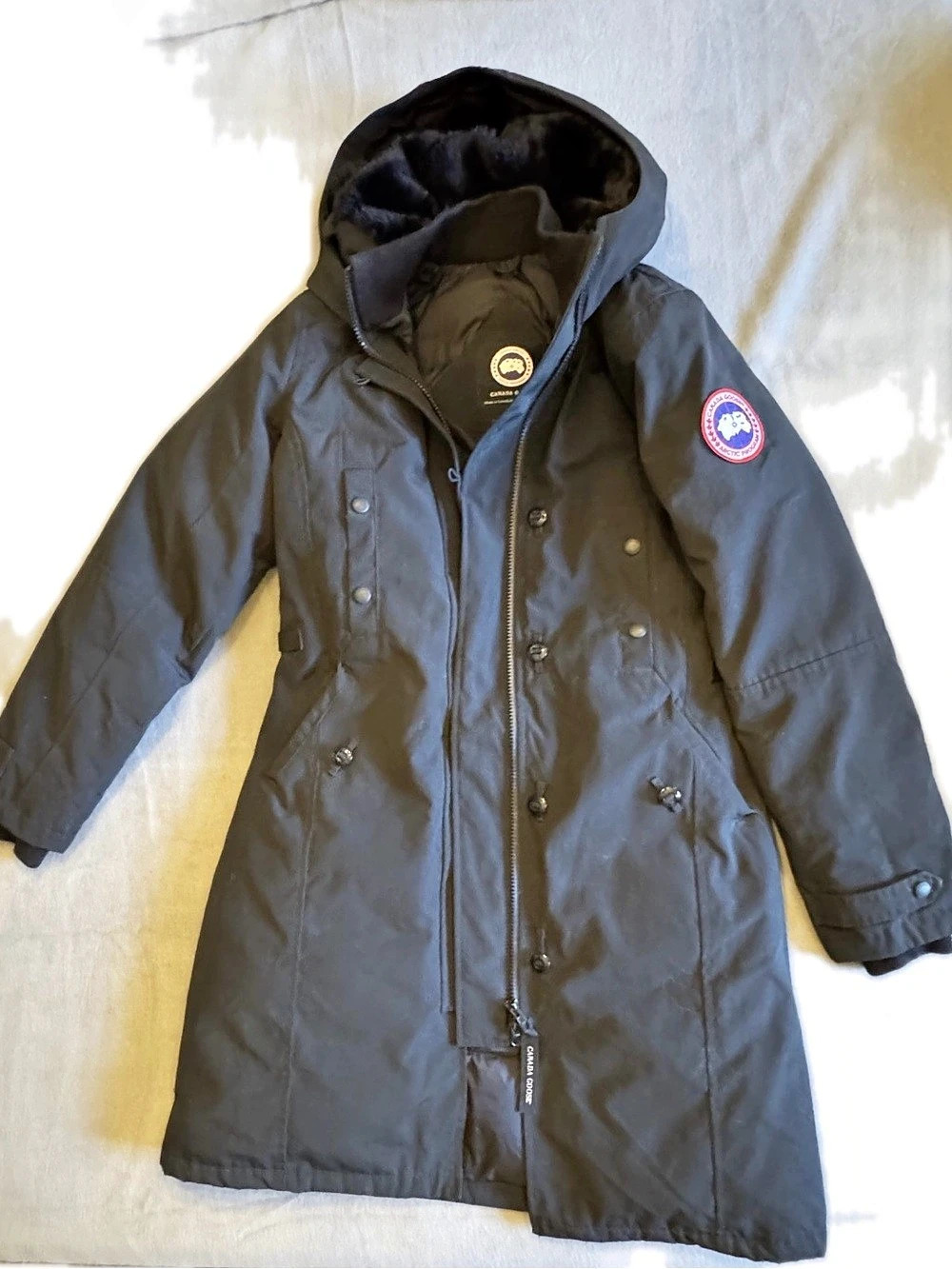 Canada Goose Kensington Parka Black Down Parka Size XS Like New